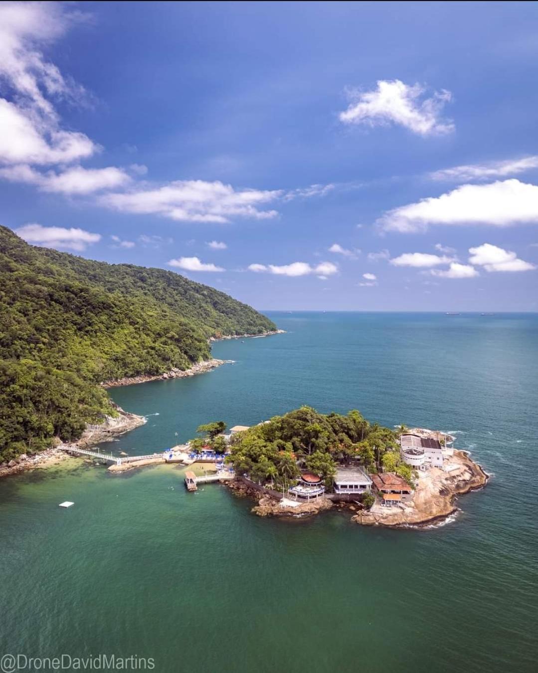 Vista Mar Na Praia Do Gonzaga Сантос Экстерьер фото